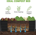 6x2x2FT Galvanized Raised Garden Bed,Planter Raised Beds-Metal Garden Box,Large Plant for Outdoor Planting, Vegetables Bed，Flower,herb-Black - Image 3