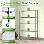 FREELICHT Plant Stand with Grow Light 5-Tier, 4×30W 5000K, 35.4x13.8x61.5IN - Image 5