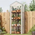 Bamworld 4 Tier Mini Greenhouse Portable Green House with PE Cover for Indoor Outdoor by Bamworld