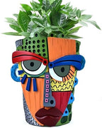 Midogaigai Abstract Face Planter Pots for Indoor Plants & Flowers Deco Gift by Midogaigai