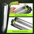GlowUp 22inch 24W T5 5.0 UVB Light for Reptiles Light Fixture Combo Kit Reptile Lamp Tube Terrarium Hood UVB Light for Bearded Dragon Rainforest Dwelling Reptiles, Chameleons, Iguanas, Turtles - Image 7