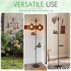 2 Sets 75.9'' Adjustable Shepherds Hook Stand, 4 Hooks - Image 6