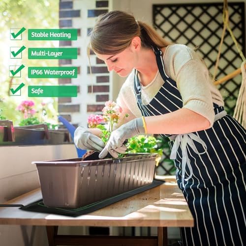LOCONHA Seedling Heat Mat for Seed Starting, 10" x 20.75" Waterproof - Image 7