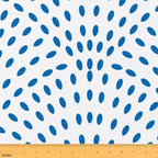Raindrop Fabric By The Yard, Geometric Circular Upholstery Fabric for by Erosebridal