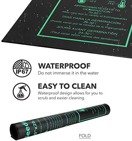 BN-LINK 20" x 20.75" Seedling Heat Mat with Thermostat Controller Combo Set - Image 2