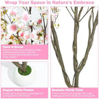 Caxchiling Artificial Cherry Blossom Tree 5FT, Pink Faux Floor Tree - Image 3