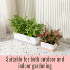 LaLaGreen Indoor Planter Boxes for Plant (7 Pack) Window Flower Box Planter - Image 4