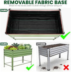 1MORE Raised Garden Bed with Leg,48×24×32in Elevated Planter Bed Green,2-Pk - Image 4