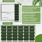 Briwooody 30 Set 60 Pocket Vertical Wall Planters, Military Green - Image 5