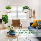10 Inch Hanging Planters for Indoor Plants & Outdoor, 6 Inch Self Watering Pots for Indoor Plants (5-Pack) Plastic Planters with Water Window, Drainage Holes & Trays - Image 2