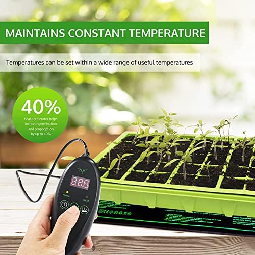 Seedling Heat Mat, PVC Stable Uniform Heat IP67 Waterproof Seedling Heat Mat, Soft Flexible 20X10inch Reptile Heat Pad, for Seed Starting[US] - Image 5