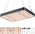 Grow Lights (2 Pack), Hanging Grow Lights for Indoor Plants, 25W UV-IR Full Spectrum Led Grow Light for Seed Startin by Ohtoad