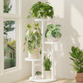 iDavosic.ly 3 Tier Wood Plant Stand Indoor Outdoor Corner Tall Shelf, White by iDavosicly