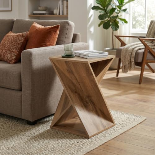 Albany Living Twisted Wood Accent Side Table, Architectural, Natural - Image 3