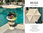 Fixed Plant Shade for Potted Plants 28" x 30" Outdoor Container Sun Shade Cover Premium Fabric Canopy with Fiberglass Frame & Soil Anchor Stripes & Solids Assembly Required - Image 3