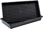 Park Seed Heavy Duty Indoor Starter Germination Tray Growing Kit for Microgreens, Herbs, and Flowers, Black, 1020 w/o Holes (5 Pack) by ParkSeed