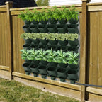 Vertical Planter, 36 Pockets Wall Mounted Self-Watering System with Timer, Outdoor/Indoor Vertical Garden Planter for Herbs, Flowers, Veggies, Includes Drip Irrigation System (Dark Green) - Image 3
