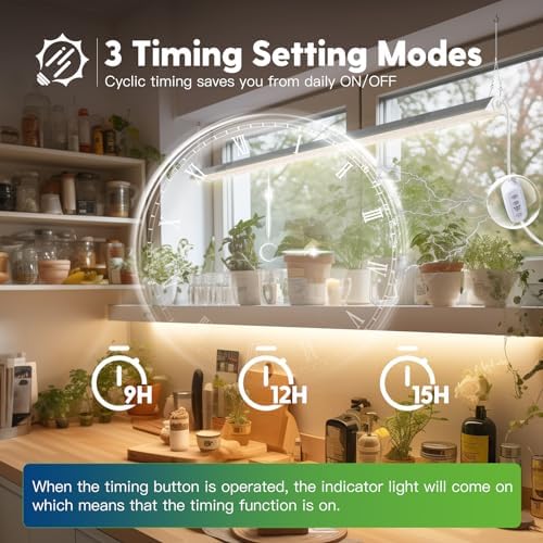 FREELICHT 1Pack 4FT Grow Light for Indoor Plants, Timer, 60W Full Spectrum - Image 2