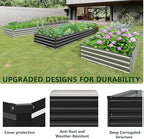 2PCS 9x3x1ft Galvanized Raised Garden Bed Kit,Metal Planter Box for Vegetables,Flowers,Herbs Durable Rust-Resistant Patio Gardening Beds,Black - Image 6
