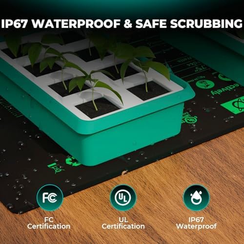 MARS HYDRO 48''x 20.75'' Seedling Heat Mat with Thermostat Heating Pad IP67 Waterproof, Easy to Clean, for Seedling, Germination, Clone, Reptile - Image 5