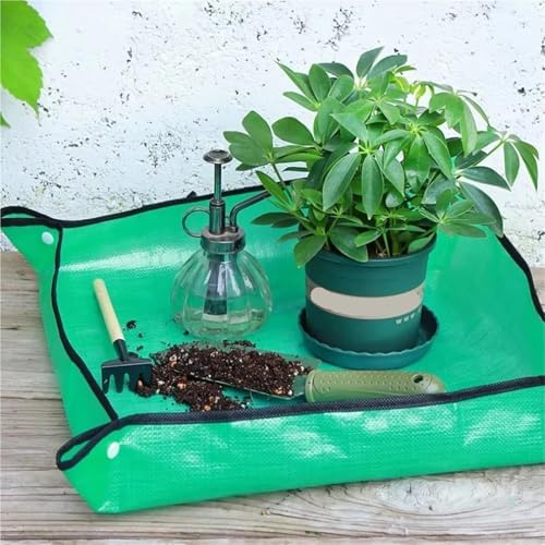 Repotting Mat 1pc Flower Pots Planting Mat Waterproof Transplanting Mats Foldable PE Plant Repotting Mat Gardening Planting Mat 32-100cm(75x75CM) - Image 6