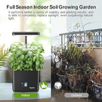 Indoor Garden Growing Systems Self-Watering Plant Pot Smart Gardening System with 17 Watts LED Grow Light Auto Timer Gardening Plant Gifts for Mom Plant Pot for vegetables herbs(No Seeds&Soil) - Image 3
