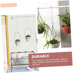 Sosoport 16pcs Indoor Plant Hanger Macrame Flower Pot Holder Macrame Plant Wall Hanger - Image 7