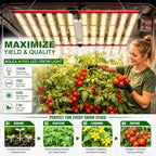 AGLEX 1000W LED Grow Lights, Full Spectrum Grow Light with UV IR, Daisy Chain Plant Bar Style Grow Light Foldable & Dimmable for Indoor Growing Commercial Hydroponic Growing Lamp 6x6ft Core Coverage - Image 3
