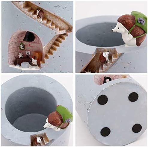 Segreto Creative Hedgehog Plants Pot Flower Pots Resin Planters - Image 2