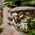 Cherub Angel Planters, Cherub Planter Flower Pots with Drain Hole for All House Plants, Patio Yard Decor, Polyresin, 8.46" H - Image 3