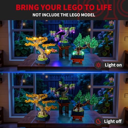 BRIKSMAX 2.0 Light Kit for Lego-Mini Bonsai Trees -Innovative Led Lighting Compatible with Lego The Botanical Collection 10373 - Not Included Model Set - Image 2