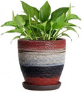 6 Inch Ceraimc Planters, Ceraimc Plant Pots Indoor, Rainbow by EPFamily
