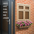 2 Pack 36IN Window Box Planter Basket w/Adjustable Brackets (S1) - Image 4