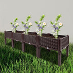 Raised Garden Bed, 4-Tier Elevated Planter Box with Legs, Large PP Plastic - Image 4