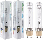 MH 315W Metal Halide Grow Light Bulb Lamp Full Spectrum CCT 10000K,High Efficiency Enhanced Blue Spectrum CDM for Flowering,Compatible with CMH 315 Grow Bulb Fixture PGZX 18 Socket,2Pack by Vegelumax