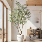 7ft Faux Olive Tree with Pot & Moss Artificial Olive Plant Fake Olive Tree for Home Decor, Large Indoor Artificial Trees Faux Plants Indoor Durable Artificial Trees for Living Room/Office - Image 4