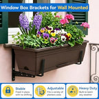 Halatool Window Box Brackets Outdoor, 4Pack Adjustable Planter Box Brackets - Image 3