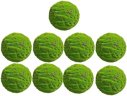 Green Artificial Moss Balls, Handmade Sphere Moss Hanging Balls for DIY Wedding Party Home Hotel Decoratio, Hangin Plants Landscape Landscaping Ball (Color : Diameter: 40cm/15.74in, Size : 9pcs) by WIGING