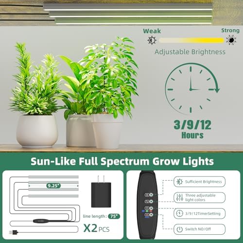 Simple Trending 4-Tier Tall Metal Plant Stand with Grow Light, Heavy Duty Ladder Shelf for Indoor Plants, Flower Planter Display Holder for Bedroom Balcony Patio Decor, Black - Image 7
