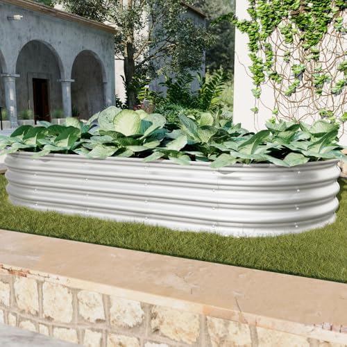 Raised Garden Beds, 2-Pack 6 x 3 x 1 ft Galvanized Metal Planter Boxes and Vegetable Beds for Outdoor Backyard Gardening, Flowers, Herbs, and Vegetables - Image 3