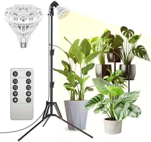 SANSI Grow Light for Indoor Plants, 30W Full Spectrum Standing Plant Light by SANSI