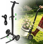 Garden Pot Mover Heavy Duty 175 LBS Plant Mover Cart with Adjustable Grabbing Arm, Strap & Suction Cups, Plant Caddy with Wheels for Indoor Outdoor Planters by Krimocy