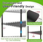 5-Tier Greenhouse with Grow Light, Shelf Height Adjustable Metal Shelf - Image 3