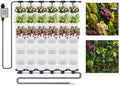 36 Pockets Living Wall Planter Indoor, Self Watering Wall Hanging Planters for Outdoor Plants Stackable, Cascading Vertical Planter Garden (36 planters Set White) by Unknown