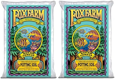 FoxFarm Ocean Forest Potting Soil, 1.5cu ft (Pack of 2) - Light, Aerated Texture, Designed for All Container Plants by FoxFarm