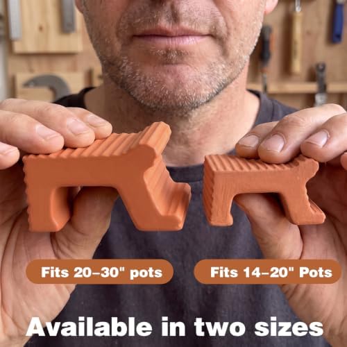 LemonRoad Extra Large Terra Cotta Cement Pot Feet for 20"-30" Pots - Image 3
