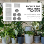 SHINEOFI 50pcs Round Fiberglass Planter Mesh Drainage Screen Pads for Pots - Image 7