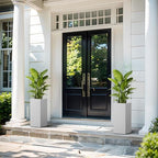 Kante Small Column Square White Concrete Planter 19.9" H, Outdoor - Image 5