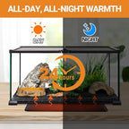 WACOOL TERRA 8" X 12" Reptile Heat Pad 24W Fast Heating Pad Terrarium Heating Mat Waterproof for Turtle, Lizard, Frogs, Snake, Hermit Crab - Image 6