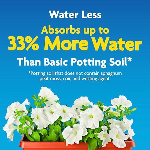 Miracle-Gro Moisture Control Potting Mix - Plant Soil For Container Plants, Protects against Over- and Under-Watering, 8 qt. (3-Pack) - Image 6